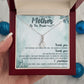 TO THE MOTHER OF THE BRIDE, ALLURING BEAUTY NECKLACE FOR MOM-IN-LAW, NECKLACE WITH MESSAGE CARD, BIRTHDAY, MOTHER'S DAY GIFT FOR HER