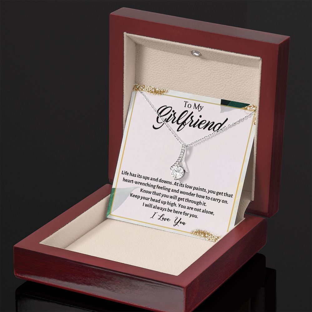 TO MY BEAUTIFUL GIRLFRIEND, ALLURING BEAUTY NECKLACE, FOR GIRLFRIEND, BIRTHDAY GIFT FOR HER