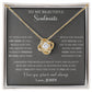 To My Beautiful Soulmate Love Knot Necklace Gift, Pendant For Her, Gift For Anniversary, Romantic Birthday Gift For Her, Jewelry For Her
