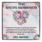 TO MY BEAUTIFUL GRANDDAUGHTER, LOVE KNOT NECKLACE WITH MESSAGE CARD FOR GRANDDAUGHTER, BIRTHDAY GIFT FOR HER, FROM GRANDMA
