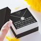 MY RIDE OR DIE BESTIE, LOVE KNOT NECKLACE WITH MESSAGE CARD, FOR FRIENDS, BFF, BIRTHDAY, FRIENDSHIP DAY GIFT FOR HER