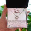 TO MY MOM YOU ARE MY IDOL, LOVE KNOT NECKLACE FOR MOM, NECKLACE WITH MESSAGE CARD, BIRTHDAY, MOTHER'S DAY GIFT FOR HER