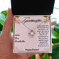 TO MY GRANDDAUGHTER, HAPPY EASTER, INTERLOCKING HEART NECKLACE WITH MESSAGE CARD, EASTER DAY GIFT FROM GRANDMOTHER