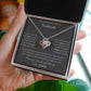 To My Beautiful Soulmate Love Knot Necklace Gift, Pendant For Her, Gift For Anniversary, Romantic Birthday Gift For Her, Jewelry For Her