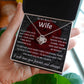 To My Beautiful Wife, I Will Love You Forever, Necklace For Wife With Message Card, Gift For Her
