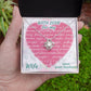 Love Knot Necklace, For My Wife, Necklace With Message Card, Birthday Gift For Her