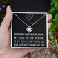 MY RIDE OR DIE BESTIE, LOVE KNOT NECKLACE WITH MESSAGE CARD, FOR FRIENDS, BFF, BIRTHDAY, FRIENDSHIP DAY GIFT FOR HER
