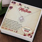 LOVE KNOT NECKLACE FOR MOM, NECKLACE WITH MESSAGE CARD, BIRTHDAY, MOTHER'S DAY GIFT FOR HER