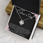 I LOVE YOU FOREVER AND ALWAYS, HAPPY MOTHER'S DAY, LOVE KNOT NECKLACE FOR MOM, NECKLACE WITH MESSAGE CARD, MOTHER'S DAY GIFT FOR HER