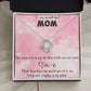 TO MY WONDERFUL MOM LOVE KNOT NECKLACE FOR MOM, NECKLACE WITH MESSAGE CARD, BIRTHDAY, MOTHER'S DAY GIFT FOR HER