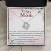 TO MY MOM YOU ARE MY IDOL, LOVE KNOT NECKLACE FOR MOM, NECKLACE WITH MESSAGE CARD, BIRTHDAY, MOTHER'S DAY GIFT FOR HER