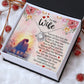 Love Knot Necklace, To My Wife, Necklace With Message Card, Birthday Gift For Her