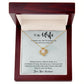 TO MY WIFE, LOVE KNOT NECKLACE, NECKLACE FOR WIFE WITH MESSAGE CARD, GIFT FOR HER