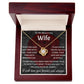 To My Beautiful Wife, I Will Love You Forever, Necklace For Wife With Message Card, Gift For Her