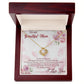 TO MY BEAUTIFUL MOM, LOVE KNOT NECKLACE FOR MOM, NECKLACE WITH MESSAGE CARD, BIRTHDAY, MOTHER'S DAY GIFT FOR HER