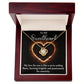 LOVE KNOT NECKLACE, FOR SOULMATE, BIRTHDAY, GIFT FOR HER, NECKLACE WITH MESSAGE CARD