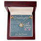 TO MY GRANDDAUGHTER, HAPPY EASTER, INTERLOCKING HEART NECKLACE WITH MESSAGE CARD, EASTER DAY GIFT FROM GRANDMOTHER