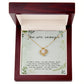 Love Knot Necklace WITH MESSAGE CARD, Gift To Self Motivate your loved ones, Let them know their value, Gift for all occasion, christmas, friendship day, etc