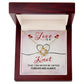 Love Knot Necklace, For Soulmate, Birthday Gift For Her, Necklace With Message Card