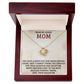 DEAR MY LOVELY MOM, LOVE KNOT NECKLACE FOR MOM, NECKLACE WITH MESSAGE CARD, MOTHER'S DAY GIFT FOR HER, FROM DAUGHTER