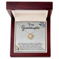 TO MY GRANDDAUGHTER, LOVE KNOT NECKLACE WITH MESSAGE CARD FOR GRANDDAUGHTER, BIRTHDAY GIFT FOR HER, FROM GRANDMA/GRANDPA