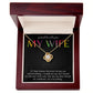 PROUD TO CALL YOU MY WIFE, LOVE KNOT NECKLACE FOR SOULMATE, FOR YOUR LGBTQ PARTNER, WITH MESSAGE CARD, PRIDE NECKLACE,