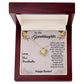 TO MY GRANDDAUGHTER, HAPPY EASTER, INTERLOCKING HEART NECKLACE WITH MESSAGE CARD, EASTER DAY GIFT FROM GRANDMOTHER