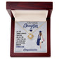 TO MY GRADUATE DAUGHTER, LOVE KNOT NECKLACE FOR DAUGHTER ON HER GRADUATION, FROM MOM/DAD, GRADUATION GIFT FOR HER