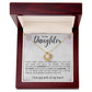 TO MY DAUGHTER, I LOVE YOU WITH ALL MY HEART, LOVE KNOT NECKLACE WITH MESSAGE CARD FOR DAUGHTER, BIRTHDAY GIFT FOR HER