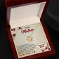 LOVE KNOT NECKLACE FOR MOM, NECKLACE WITH MESSAGE CARD, BIRTHDAY, MOTHER'S DAY GIFT FOR HER