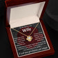 To My Beautiful Wife, I Will Love You Forever, Necklace For Wife With Message Card, Gift For Her