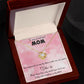 TO MY WONDERFUL MOM LOVE KNOT NECKLACE FOR MOM, NECKLACE WITH MESSAGE CARD, BIRTHDAY, MOTHER'S DAY GIFT FOR HER