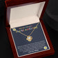 Love Knot Necklace WITH MESSAGE CARD, birthday gift for her, Gift for all occasion, christmas, friendship day, etc.