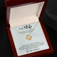 TO MY WIFE, LOVE KNOT NECKLACE, NECKLACE FOR WIFE WITH MESSAGE CARD, GIFT FOR HER