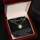 I LOVE YOU FOREVER AND ALWAYS, HAPPY MOTHER'S DAY, LOVE KNOT NECKLACE FOR MOM, NECKLACE WITH MESSAGE CARD, MOTHER'S DAY GIFT FOR HER
