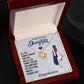 TO MY GRADUATE DAUGHTER, LOVE KNOT NECKLACE FOR DAUGHTER ON HER GRADUATION, FROM MOM/DAD, GRADUATION GIFT FOR HER