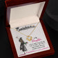 CONGRATULATIONS TO MY DAUGHTER, LOVE KNOT NECKLACE FOR DAUGHTER ON HER GRADUATION, FROM MOM/DAD, GRADUATION GIFT FOR HER