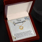 TO MY GRANDDAUGHTER, LOVE KNOT NECKLACE WITH MESSAGE CARD FOR GRANDDAUGHTER, BIRTHDAY GIFT FOR HER, FROM GRANDMA/GRANDPA