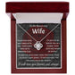 To My Beautiful Wife, I Will Love You Forever, Necklace For Wife With Message Card, Gift For Her