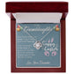 TO MY GRANDDAUGHTER, HAPPY EASTER, INTERLOCKING HEART NECKLACE WITH MESSAGE CARD, EASTER DAY GIFT FROM GRANDMOTHER