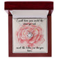 I LOVE YOU, LOVE KNOT NECKLACE, FOR SOULMATE, BIRTHDAY, GIFT FOR HER, NECKLACE WITH MESSAGE CARD