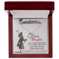 CONGRATULATIONS TO MY DAUGHTER, LOVE KNOT NECKLACE FOR DAUGHTER ON HER GRADUATION, FROM MOM/DAD, GRADUATION GIFT FOR HER