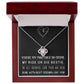 MY RIDE OR DIE BESTIE, LOVE KNOT NECKLACE WITH MESSAGE CARD, FOR FRIENDS, BFF, BIRTHDAY, FRIENDSHIP DAY GIFT FOR HER