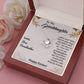 TO MY GRANDDAUGHTER, HAPPY EASTER, INTERLOCKING HEART NECKLACE WITH MESSAGE CARD, EASTER DAY GIFT FROM GRANDMOTHER