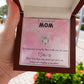 TO MY WONDERFUL MOM LOVE KNOT NECKLACE FOR MOM, NECKLACE WITH MESSAGE CARD, BIRTHDAY, MOTHER'S DAY GIFT FOR HER