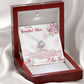 TO MY BEAUTIFUL MOM, LOVE KNOT NECKLACE FOR MOM, NECKLACE WITH MESSAGE CARD, BIRTHDAY, MOTHER'S DAY GIFT FOR HER
