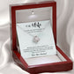 TO MY WIFE, LOVE KNOT NECKLACE, NECKLACE FOR WIFE WITH MESSAGE CARD, GIFT FOR HER