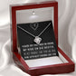 MY RIDE OR DIE BESTIE, LOVE KNOT NECKLACE WITH MESSAGE CARD, FOR FRIENDS, BFF, BIRTHDAY, FRIENDSHIP DAY GIFT FOR HER