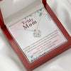 TO MY MOM YOU ARE MY IDOL, LOVE KNOT NECKLACE FOR MOM, NECKLACE WITH MESSAGE CARD, BIRTHDAY, MOTHER'S DAY GIFT FOR HER