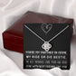 MY RIDE OR DIE BESTIE, LOVE KNOT NECKLACE WITH MESSAGE CARD, FOR FRIENDS, BFF, BIRTHDAY, FRIENDSHIP DAY GIFT FOR HER